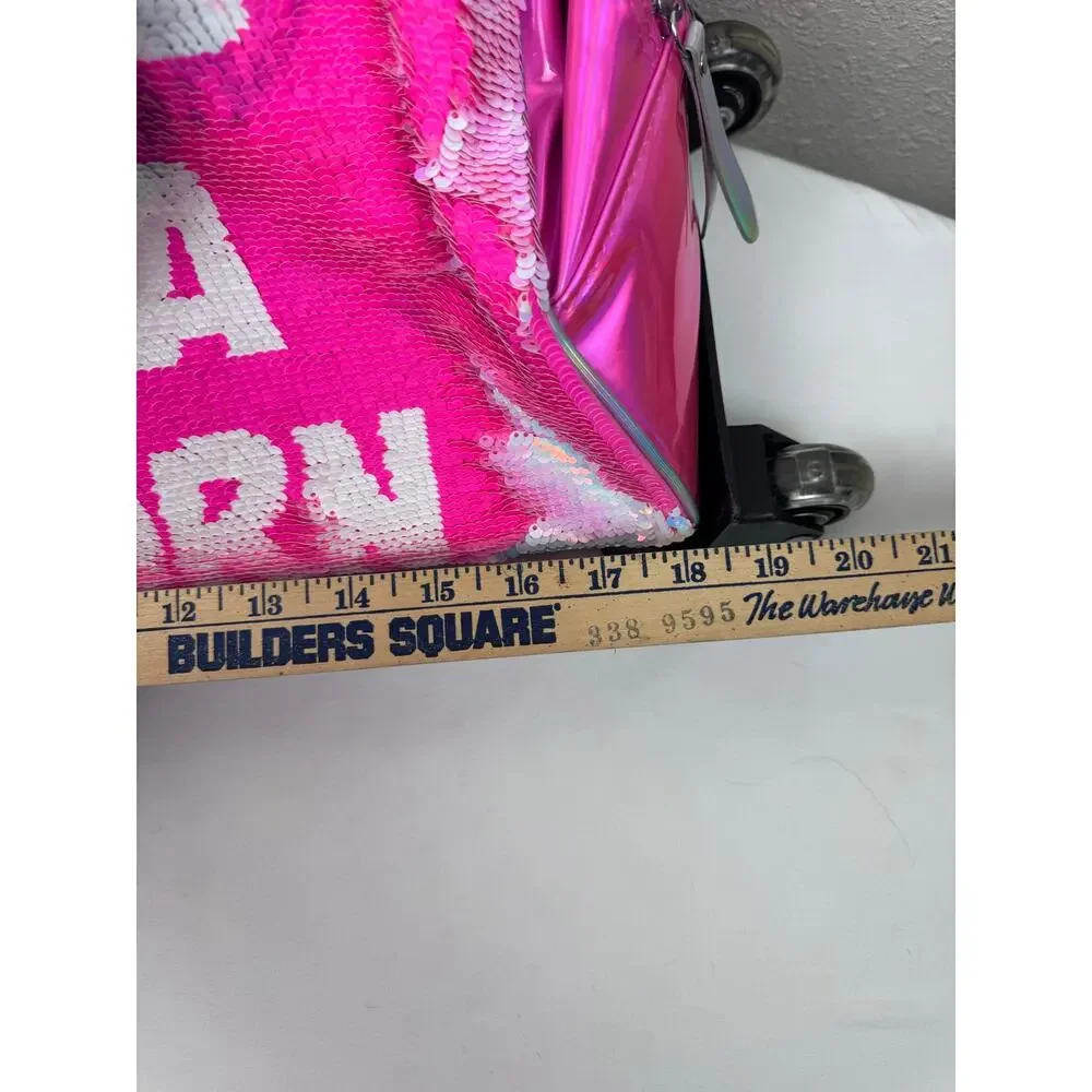 Justice Light up wheels Rolling Unicorn Bag